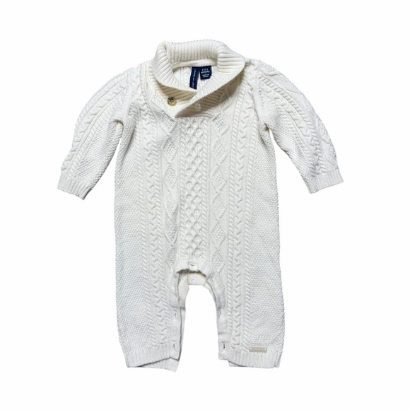 Janie and Jack Other - Janie and Jack Cream Cable Knit Baby Onesie Size 0 - 3 Months